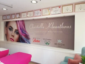 Create Custom Wallpaper Printed in Cyprus VLV Lash. Limassol printed by Alexio Promotions Nicosia Cyprus